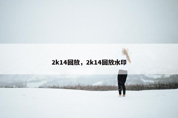 2k14回放，2k14回放水印