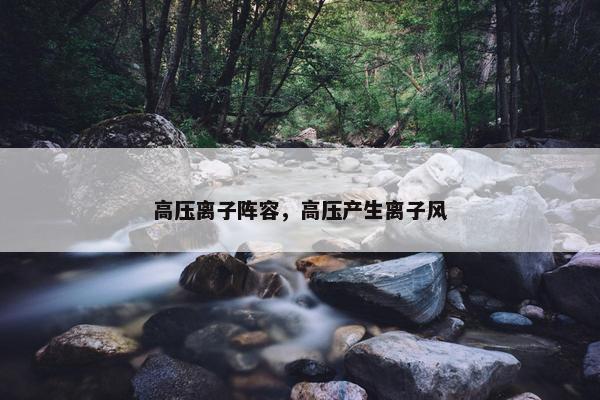 高压离子阵容，高压产生离子风