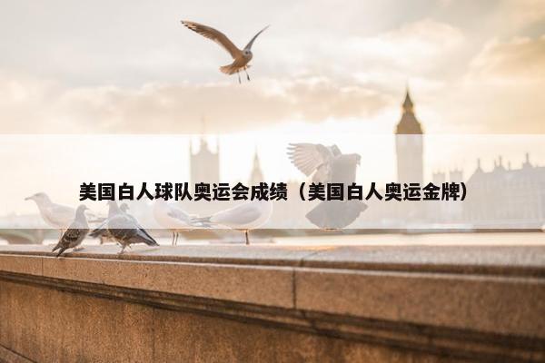 美国白人球队奥运会成绩(美国白人奥运金牌) 美国白人球队奥运会成绩(美国白人奥运金牌)