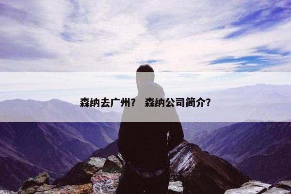 森纳去广州? 森纳公司简介? 森纳去广州? 森纳公司简介?
