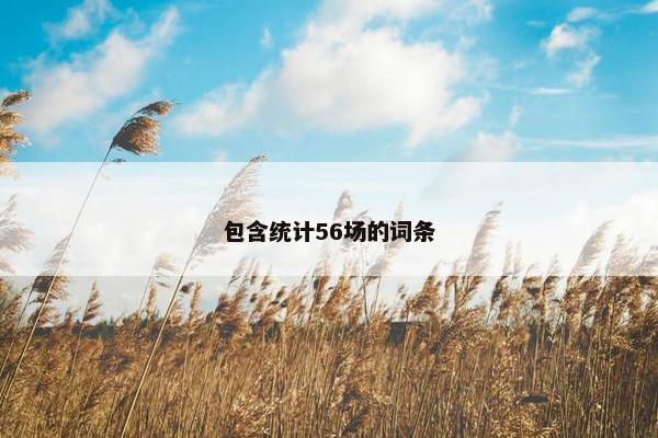 包含统计56场的词条