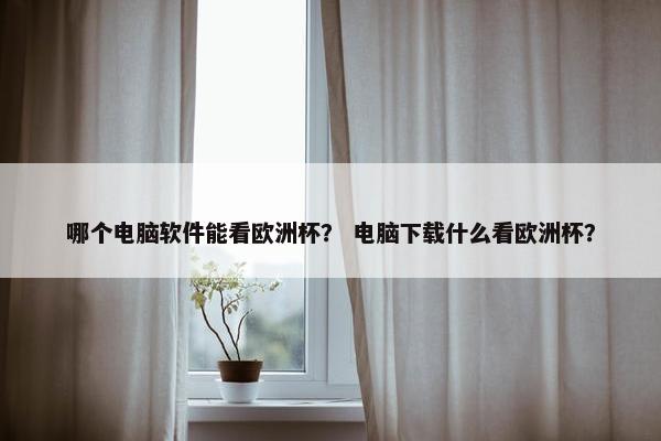 哪个电脑软件能看欧洲杯？ 电脑下载什么看欧洲杯？