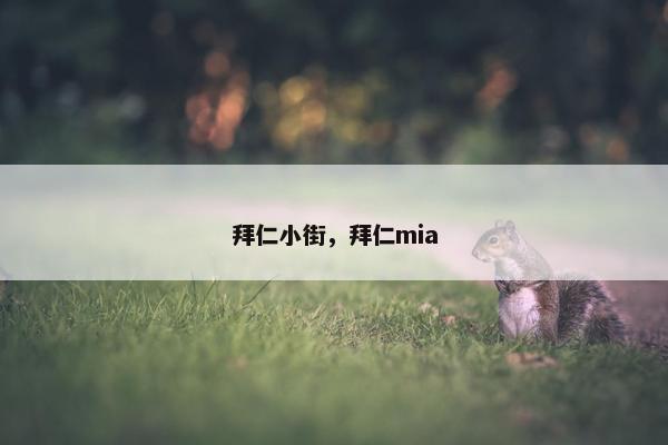 拜仁小街，拜仁mia