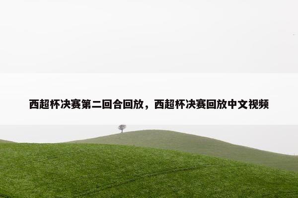 西超杯决赛第二回合回放,西超杯决赛回放中文视频 西超杯决赛第二回合回放,西超杯决赛回放中文视频