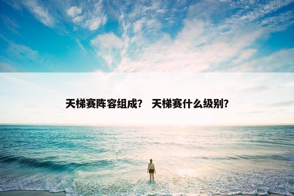 天梯赛阵容组成? 天梯赛什么级别? 天梯赛阵容组成? 天梯赛什么级别?