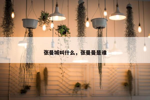 张曼城叫什么,张曼曼是谁 张曼城叫什么,张曼曼是谁