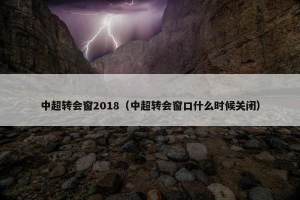中超转会窗2018(中超转会窗口什么时候关闭) 中超转会窗2018(中超转会窗口什么时候关闭)