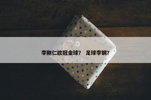 李刚仁欧冠金球？ 足球李钢？