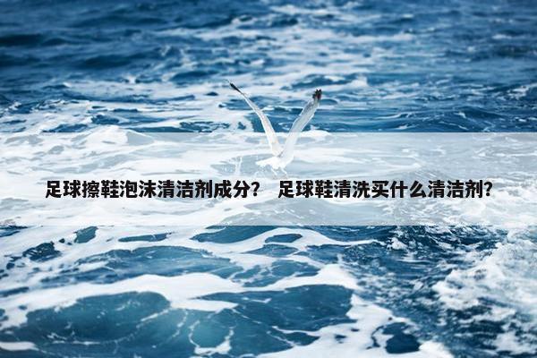 足球擦鞋泡沫清洁剂成分？ 足球鞋清洗买什么清洁剂？